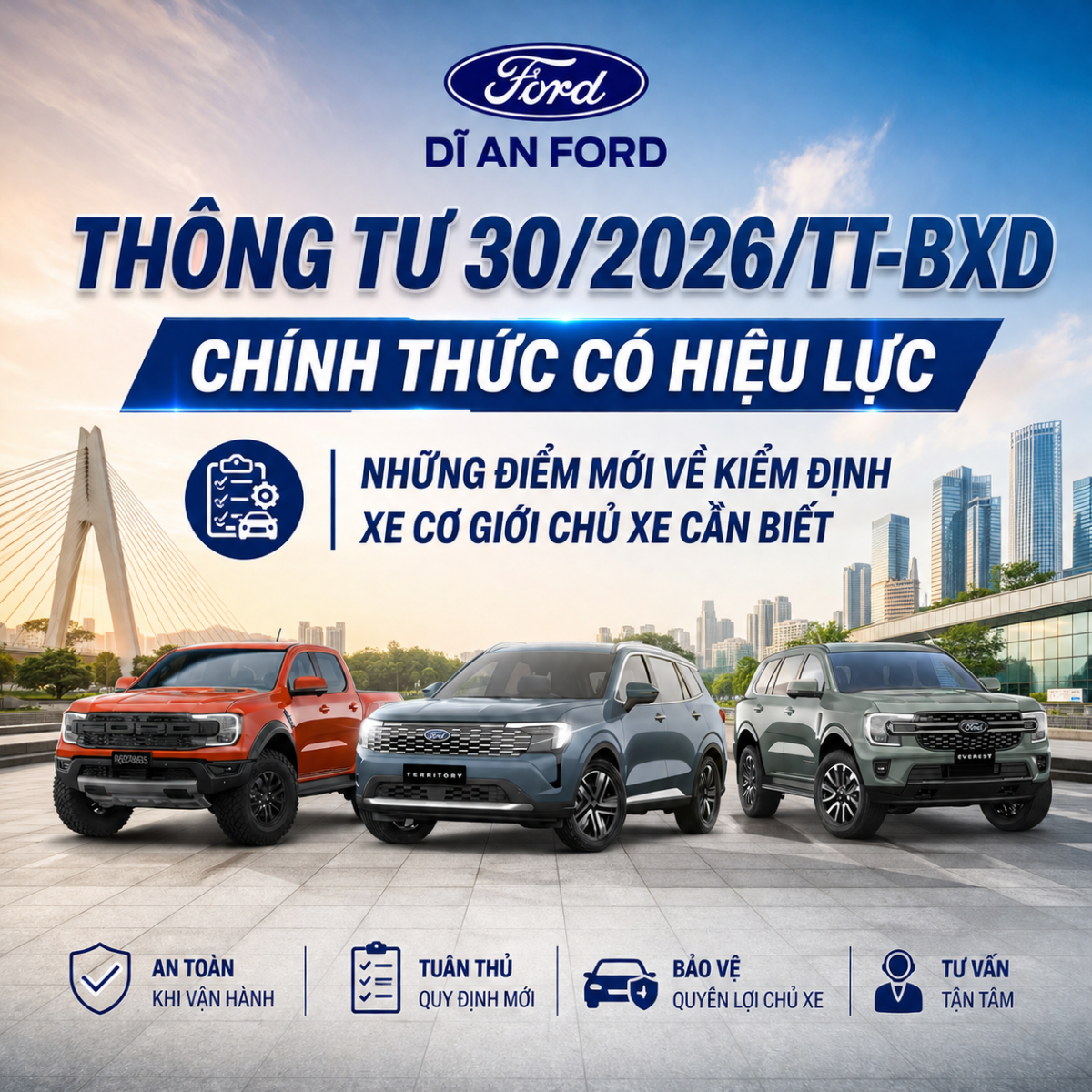 Thông tư 30/2026/TT-BXD chính thức có hiệu lực: Những điểm mới về kiểm định xe cơ giới chủ xe cần biết